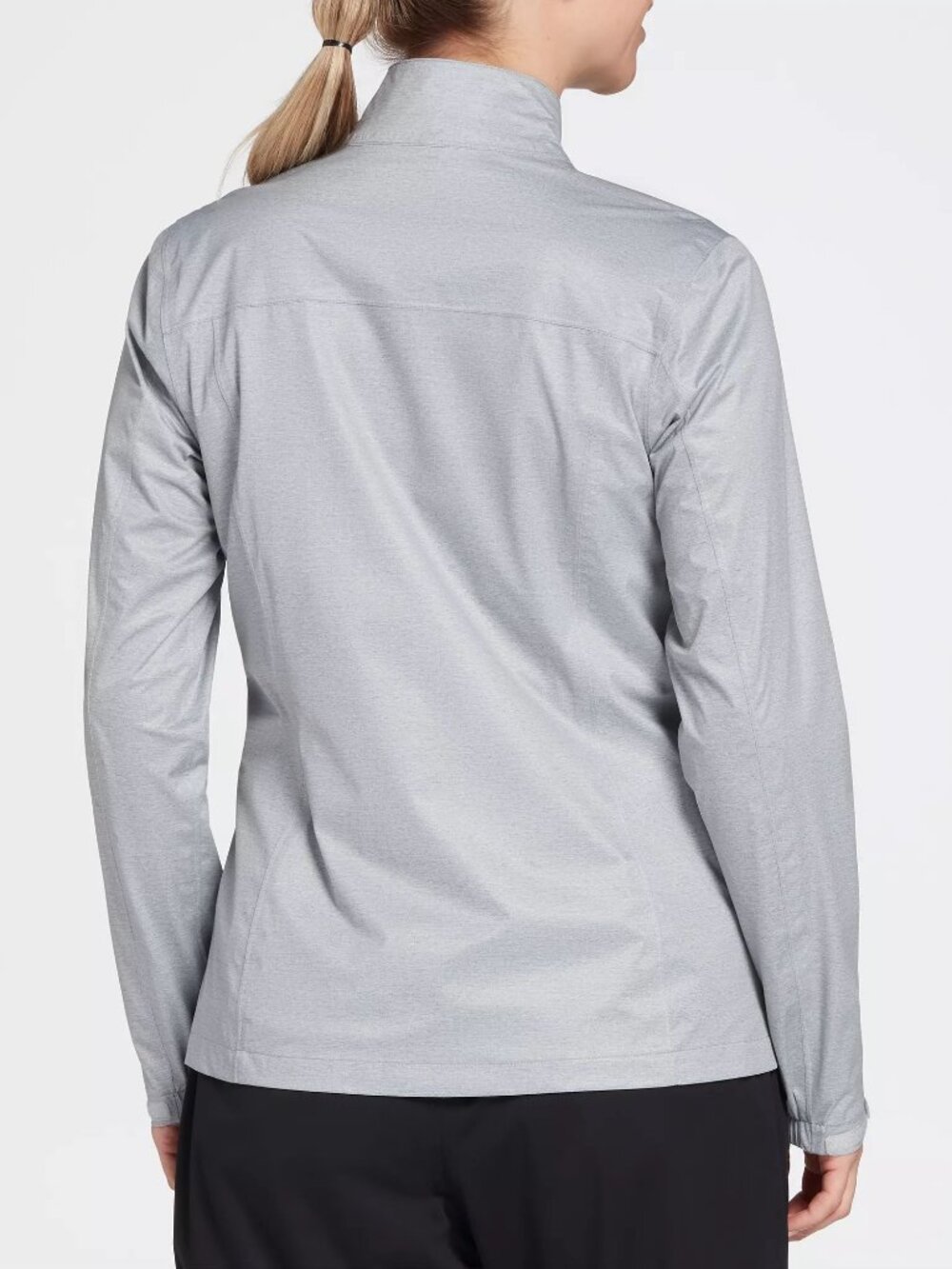 Walter Hagen Women's Full-Zip Golf Rain Jacket - Color: LT Heather Grey - Picture 3 of 5